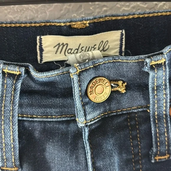 Madewell 11" High-Rise Skinny Flare Jeans in Larkspur Wash: TENCEL™ Denim